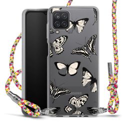 New Carry Case Transparent Stoff colourful/silber