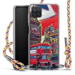 New Carry Case Transparent Stoff colourful/silber