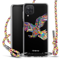 New Carry Case Transparent Stoff colourful/silber