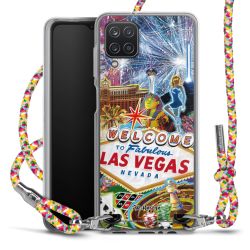 New Carry Case Transparent Stoff colourful/silber