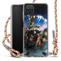 New Carry Case Transparent Stoff colourful/silber