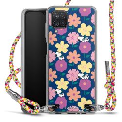 New Carry Case Transparent Stoff colourful/silber