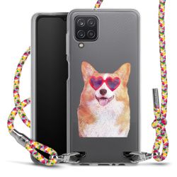 New Carry Case Transparent Stoff colourful/silber