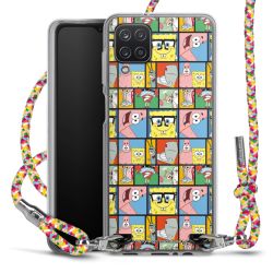 New Carry Case Transparent Stoff colourful/silber