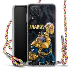 New Carry Case Transparent Stoff colourful/silber