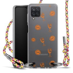 New Carry Case Transparent Stoff colourful/silber