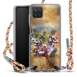 New Carry Case Transparent Stoff colourful/silber