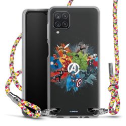 New Carry Case Transparent Stoff colourful/silber