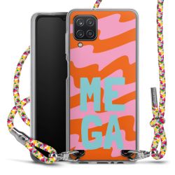 New Carry Case Transparent Stoff colourful/silber