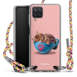 New Carry Case Transparent Stoff colourful/silber