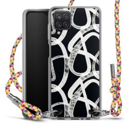 New Carry Case Transparent Stoff colourful/silber