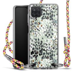 New Carry Case Transparent Stoff colourful/silber