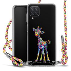 New Carry Case Transparent Stoff colourful/silber