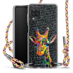 New Carry Case Transparent Stoff colourful/silber