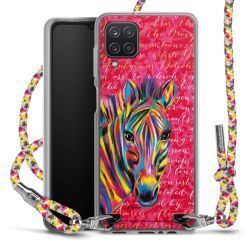 New Carry Case Transparent Stoff colourful/silber