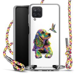 New Carry Case Transparent Stoff colourful/silber