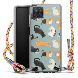 New Carry Case Transparent Stoff colourful/silber