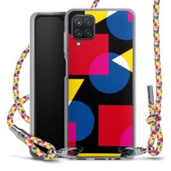 New Carry Case Transparent Stoff colourful/silber