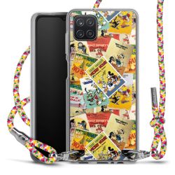 New Carry Case Transparent Stoff colourful/silber