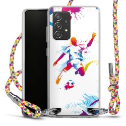 New Carry Case Transparent Stoff colourful/silber