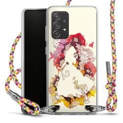 New Carry Case Transparent Stoff colourful/silber