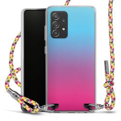 New Carry Case Transparent Stoff colourful/silber