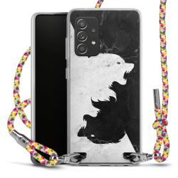 New Carry Case Transparent Stoff colourful/silber