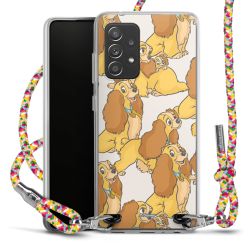 New Carry Case Transparent Stoff colourful/silber