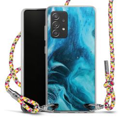 New Carry Case Transparent Stoff colourful/silber