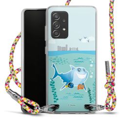 New Carry Case Transparent Stoff colourful/silber