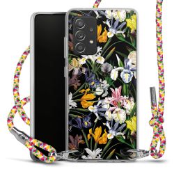 New Carry Case Transparent Stoff colourful/silber