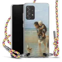 New Carry Case Transparent Stoff colourful/silber