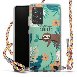 New Carry Case Transparent Stoff colourful/silber