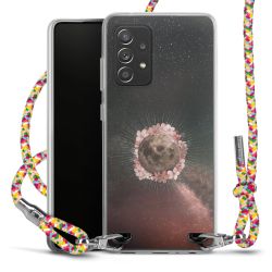 New Carry Case Transparent Stoff colourful/silber