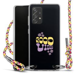 New Carry Case Transparent Stoff colourful/silber