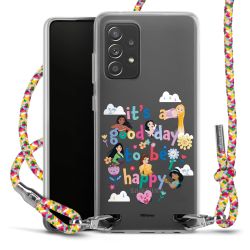 New Carry Case Transparent Stoff colourful/silber