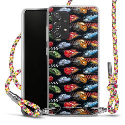 New Carry Case Transparent Stoff colourful/silber