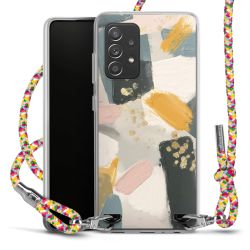 New Carry Case Transparent Stoff colourful/silber