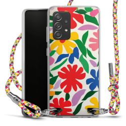 New Carry Case Transparent Stoff colourful/silber