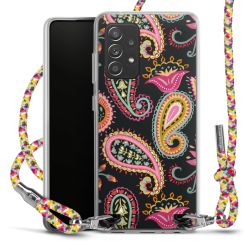 New Carry Case Transparent Stoff colourful/silber