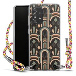 New Carry Case Transparent Stoff colourful/silber