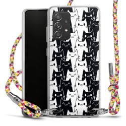 New Carry Case Transparent Stoff colourful/silber