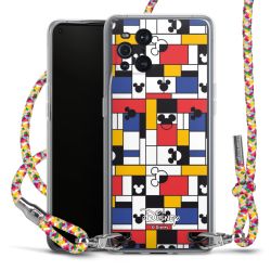 New Carry Case Transparent Stoff colourful/silber