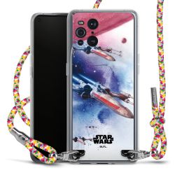 New Carry Case Transparent Stoff colourful/silber