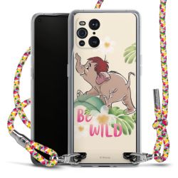 New Carry Case Transparent Stoff colourful/silber