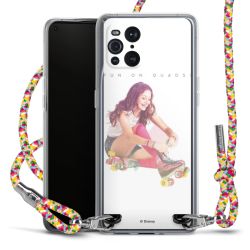 New Carry Case Transparent Stoff colourful/silber