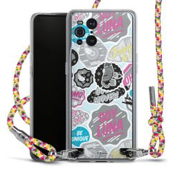 New Carry Case Transparent Stoff colourful/silber