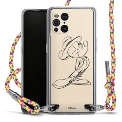 New Carry Case Transparent Stoff colourful/silber