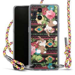 New Carry Case Transparent Stoff colourful/silber