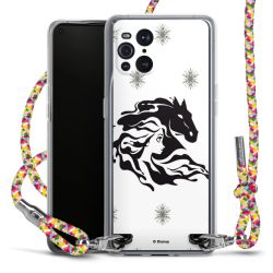 New Carry Case Transparent Stoff colourful/silber